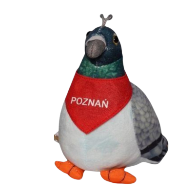 243773 DEEF MASKOTKA PLUSZAK PLUSZOWY GOŁĄB PTASZEK POZNAŃ 2 KOLORY