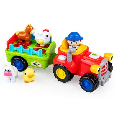 30887 POJAZD INTERAKTYWNY WESOŁY TRAKTOREK ZWIERZĄTKA FARMER DUMEL