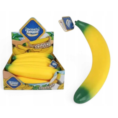 585962 BANAN 37CM GIGANT MEGA GNIOTEK SQUISHY ANTYSTRESOWY