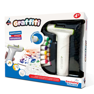 911500 ELEKTRYCZNY PISTOLET NATRYSKOWY GRAFFITI GENIALNY DZIECIAK ASKATO