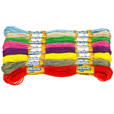 702345 MULINA MIX KOLOROWA NEONOWA 8M 8 SZTUK