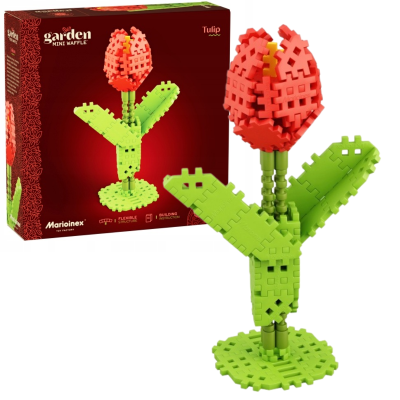 909980 MARIOINEX KLOCKI MINI WAFFLE GARDEN KWIATY TULIPAN 90 EL
