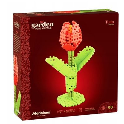 909980 MARIOINEX KLOCKI MINI WAFFLE GARDEN KWIATY TULIPAN 90 EL