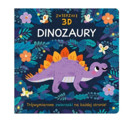 817165 KSIĄŻECZKA ZWIERZAKI 3D DINOZAURY