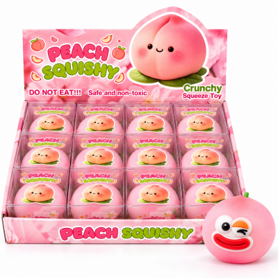 676851 GNIOTEK SQUISHY DO ŚCISKANIA BRZOSKWINIA CRUNCHY STRZELAJĄCY