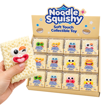 40001 GNIOTEK SQUISHY DO ŚCISKANIA CHRUPIĄCY CRUNCHY MAKARON BUŹKA