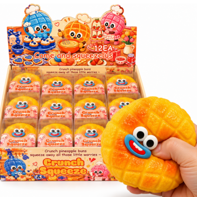 691068 GNIOTEK SQUISHY DO ŚCISKANIA CHRUPIĄCY CRUNCHY BUŁKA