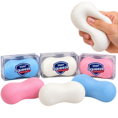 700588 GNIOTEK SQUISHY DO ŚCISKANIA CHRUPIĄCY CRUNCHY MYDŁO 3 KOLORY