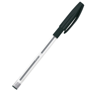 388612 DŁUGOPIS ZE SKUWKĄ Z GRIPEM 0,7 MM CZARNY 1 SZTUKA
